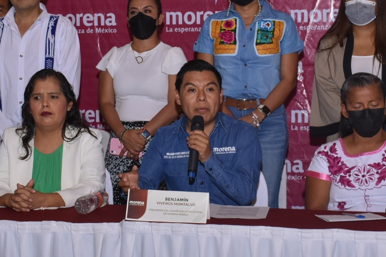 En unidad Morena respalda la candidatura de Salomón Jara